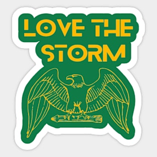 Eagle - Love the storm Sticker